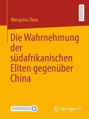cover image of Die Wahrnehmung der südafrikanischen Eliten gegenüber China